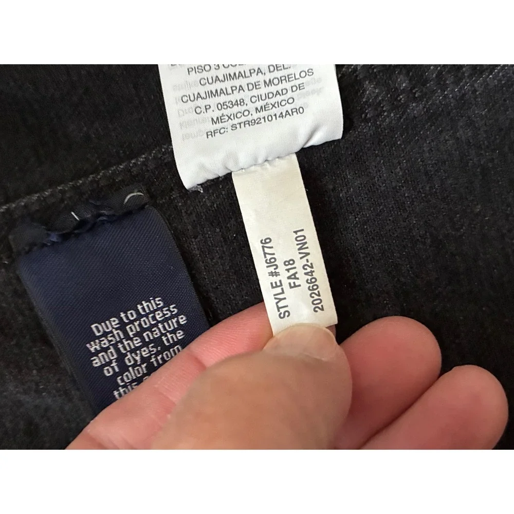 J. Crew Mercantile Womens Black Denim Jacket J6776 Faded Stretch Jean Jacket XS - Picture 3 of 10